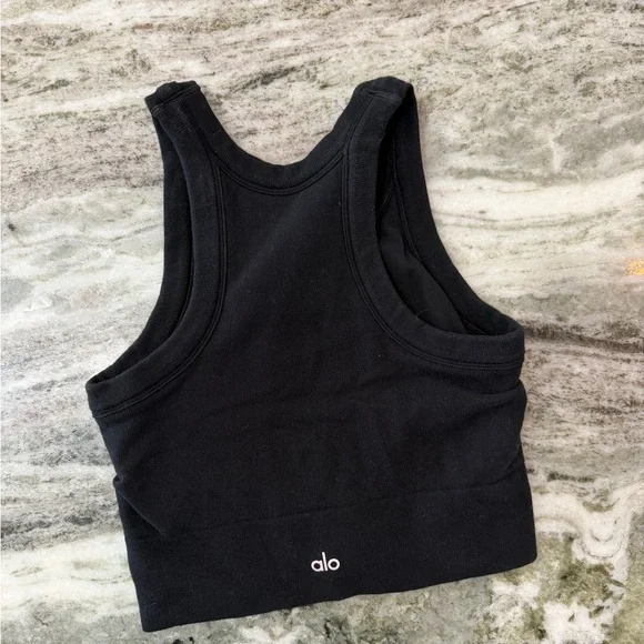 ALO Yoga Black Sports Bra - Picture 3 of 7